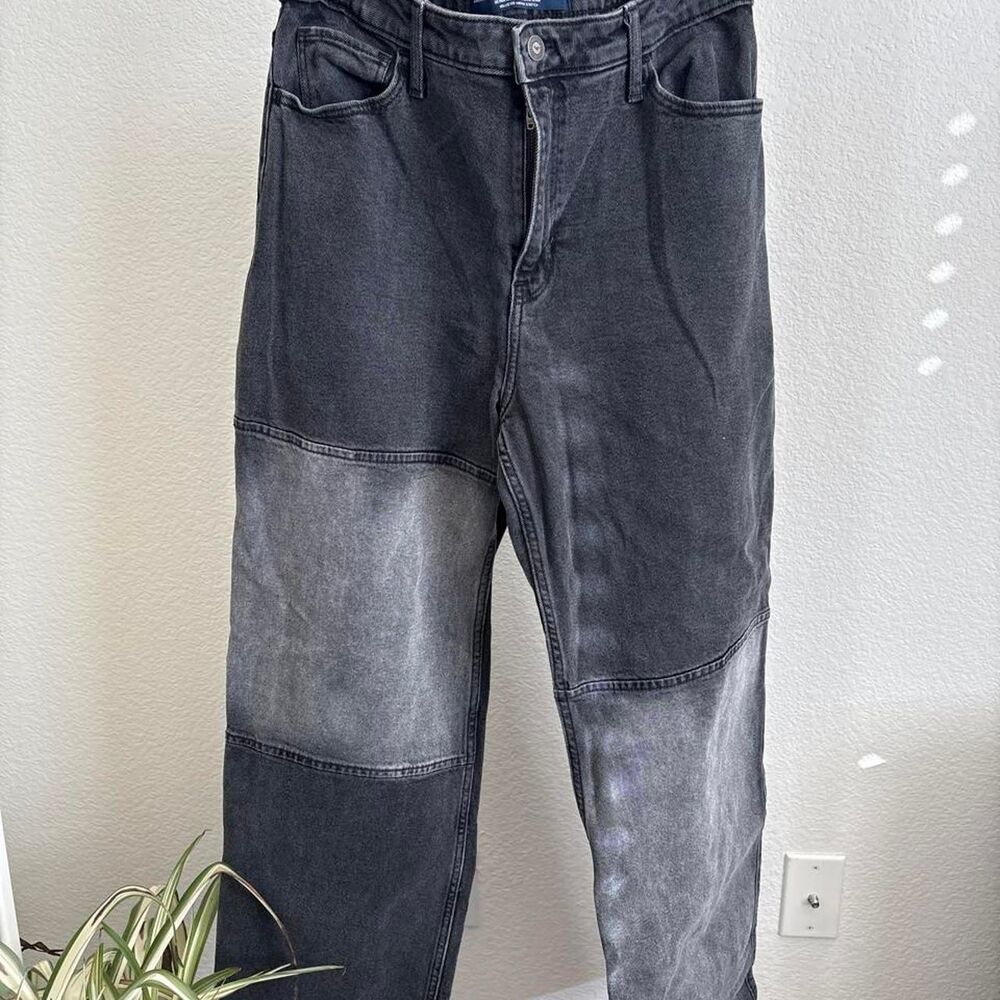 Hollister-co Women's Black and Grey Jeans